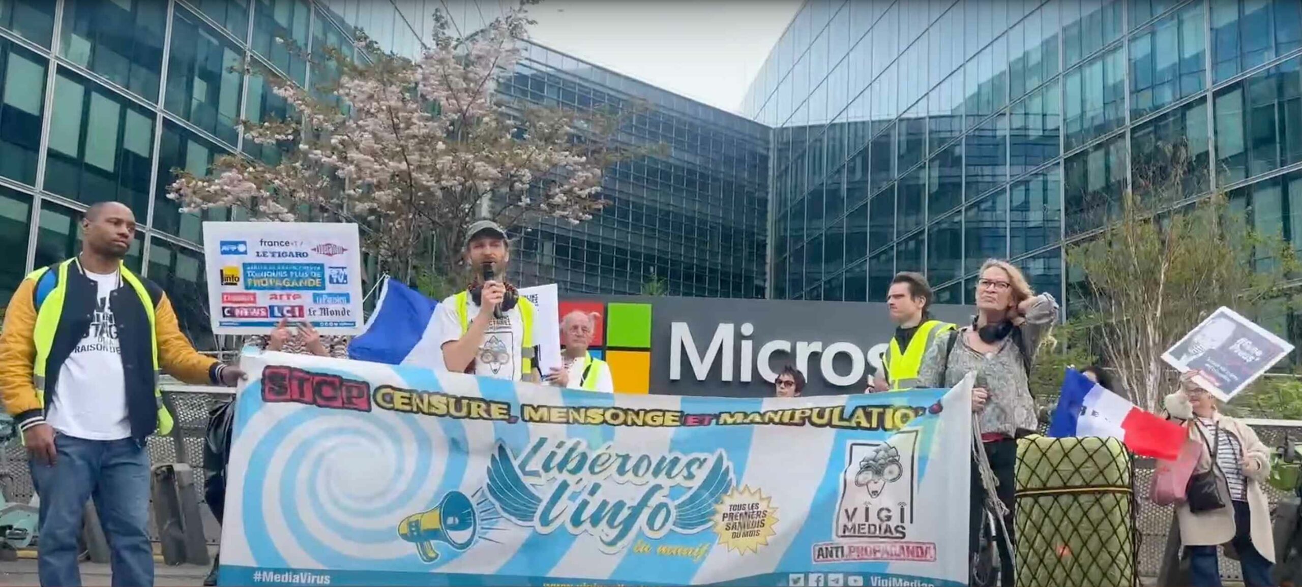En direct: La manif médias - 6 Avril 2024 - Vigi Médias